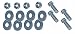 Bumper Bracket Bolt Set, front to frame