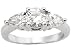 1Ct. Three Stone Platinum Round Brilliant Cut Diamond Engagement Ring