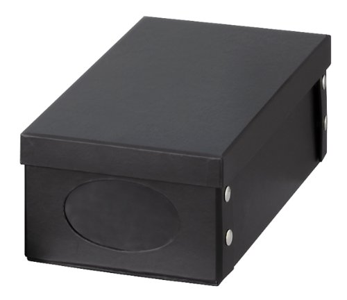 Zeller 17960 Schuh-Box, Damen, Pappe, 33 x 17.5 x 10.5 cm, schwarz