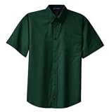 Port Authority - Short Sleeve Easy Care Shirt Dark Green/Navy-M