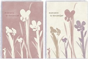 MOMENTS TO REMEMBER floral enlargement photo book holds 36 4x6 prints ass't sold in 6's - 4x6