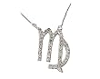 .50ctw Diamond Virgo Zodiac Pendant 14K White Gold (Aug 23 - Sept 22)