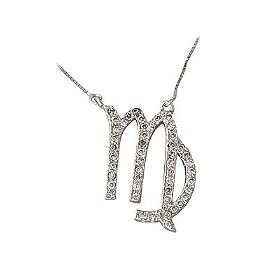 .50ctw Diamond Virgo Zodiac Pendant 14K White Gold (Aug 23 Sept 22) .50ctw Diamond Virgo Zodiac Pendant 14K White Gold (Aug 23 - Sept 22)