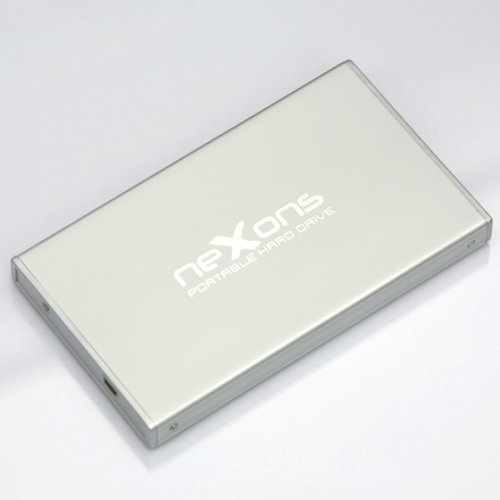 Childrens Toyshop  Electronics : Nexons 2.5" External Hard Drive Enclosure For 2.5" IDE Hard Drive. USB Bus Powered - Silver. Pouch Included