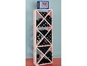 Wine Cellar Innovations Country Pine Solid Diamond Cube 132-bottle