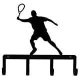 VWI KH-191 Tennis Silhouette Wrought Iron Key Holder Powder Metal Coated