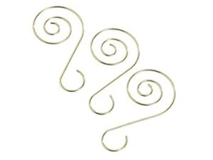 Amazon.com  Gold Swirl Ornament Hooks for Collectible Ornament Display