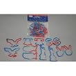 USA America FUNNY SILLY RUBBER BANDS RUBBA BANDZ BRACELET Tie-Dye