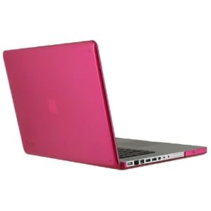 Speck Products MB15AU-SEE-PNK 15-Inch Aluminum Unibody/Black Keyboard See Thru Case for MacBook (Pink)