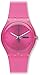 Swatch Women's SUOP700 Quartz Plastic Pink Dial Watch