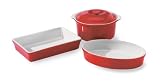 Mayfair & Jackson Four Piece Stoneware Casserole Set
