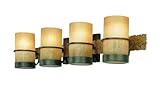 IMAGE OF Troy Lighting B1844BB Bamboo - Four Light Bath Vanity, Bamboo Bronze Finish with Bamboo Glass