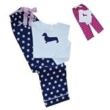 Dachshund Miniature Ladies Polka Dot PJs