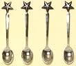 Decorative Star Mini Spoons Set / 4