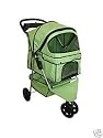 3 Wheel Pet Dog Puppy Cat kitten Stroller - Green