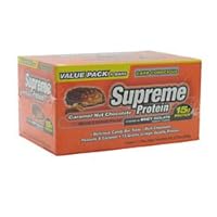 Supreme Protein Bars Caramel Nut Chocolate -- 5 Bars