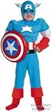  : Child's Deluxe Captain America Costume (Small 4-6)