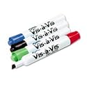 Expo Vis-A-Vis Chisel Tip Wet Erase Markers, Colored Markers, Pack of 4 (1574)