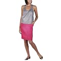 Go International® Colorblock T-Back Dress - Beet Root Purple/ City Gray