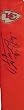 "Nigerian Nightmare" Christian Okoye Autographed Kansas City Chiefs Logo Football End Zone Pylon, Proof Photo