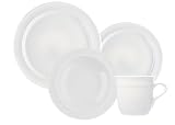 Emile Henry 4-Piece Dinnerware Set, Blanc
