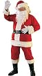 Santa Suit 6 Pc. Poly Flannel Adult Costume