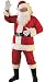 Santa Suit Flannel Deluxe w/ Wig & Beard.