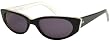New Color 2008 Tres Noir Optics "Cherry Bomb" Sunglasses Black & White Horn Frames / Smoke Cr39 Lenses 60's Womens Rockabilly Mod Punk
