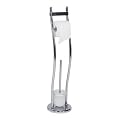 WENKO 15968100 Exclusiv Stand WC-Garnitur Vivero - Chrom, � 19 x 77 cm