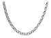 Jewelry : Sterling Silver Men's Open Link Necklace, 22" by Zina