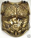 enlarged image: Heavy Plastic Antiqued Gold Roman Armor Chestplate Costume with Cape