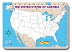 Childrens Toyshop  Toys : JUMBO MAP PAD U.S. BLANK