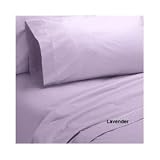 Homespell Egyptian Cotton 500 Thread Count Solid Sateen 3 - Pc Duvet Cover - Lavender King