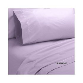 Homespell Egyptian Cotton 500 Thread Count Solid Sateen 3 - Pc Duvet Cover - Lavender Queen