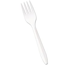 Boardwalk YFW-FW White Medium Weight Polypropylene Fork (Case of 1000)