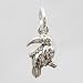 Tiny Toucan Tropical Bird Charm in Sterling Silver, #11519