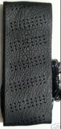 Lace on Steering Wheel Cover -Black