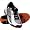 Prince Men's Mv4 Ventilation Wht/Blk/Orn (WIDTH: Medium, SHOE SIZE:8)