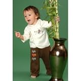 Sckoon Organic Zen Kimono & Pants Butterfly /Bamboo (Kimono/Pants sold separately)