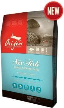 Orijen 6-Fish Grain-Free Dry Cat & Kitten Food, 5 lb by Champion Petfoods