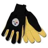 Pittsburgh Steelers Two-Tone Gloves (One Size Fits Most)
