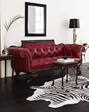 Old Hickory Tannery Red Leather Duncan Sofa