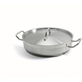 Danesco Gastronome Pro Stainless Steel 5.2 Quart Low Casserole with Lid by Danesco