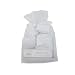 Unisex Baby Giftset, Plain White 3 Piece Baby Gift Set in a Bag (0-3 Months) (White)