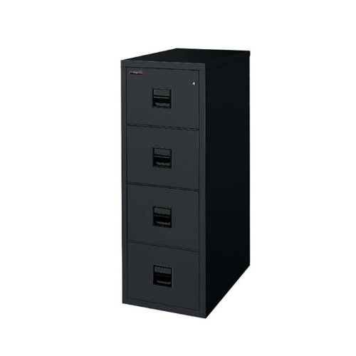 Fireproof Four Drawer Legal 31D Black