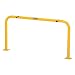 Vestil HPRO-48-24-2 Yellow Powder Coat High Profile Machinery Guard, Welded Steel, 1-5/8" OD, 48" Length, 24" Height