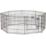 Midwest® Exercise Pen with Walk-Thru Door, 42', Black