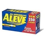 Aleve Naproxen Sodium 220 mg - 250 Caplets - Longer Expiration Dating