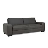Halo Convertible Sofa Upholstery: Flat Brown Faux Leather