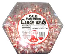 Bob's Hard Mint Balls 600ct 96oz tub by Farleys & Sathers